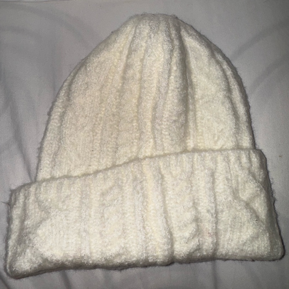 Target Cream Knit Beanie